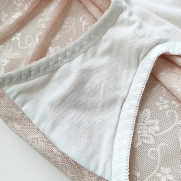 White Lace Panties. High waist pin up Panties. - Picture 4 of 7